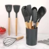Kit 12 peças Jogo de Cozinha colheres de Silicone - Imagem 7