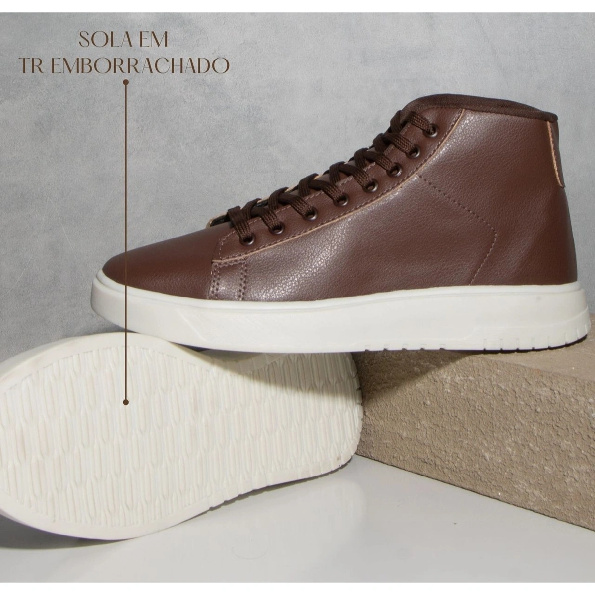 Tênis Masculino Botinha Cano Médio Casual - Imagem 11