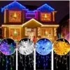 Cordão de Luz Natal Pisca Pisca 100 Led 9m 8 Funções Fio Transparente 110V - Imagem 2