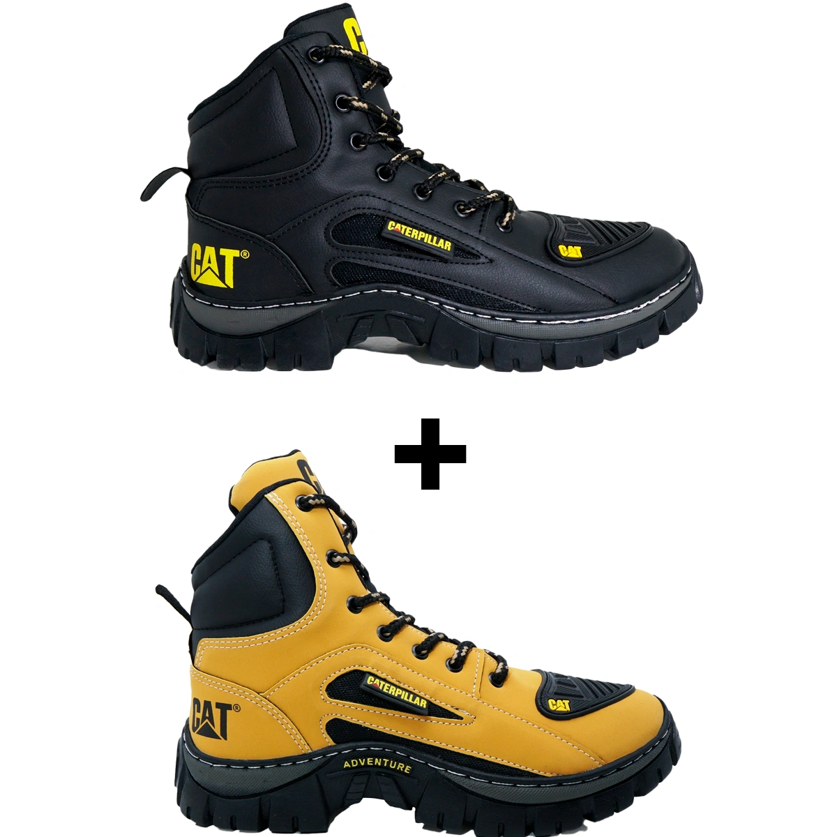 Kit 2 Bota Coturno Caterpillar CAT Cano Médio - Imagem 8