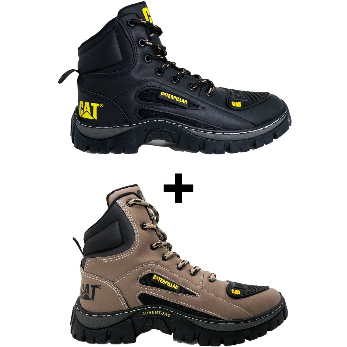 Kit 2 Bota Coturno Caterpillar CAT Cano Médio - Imagem 6