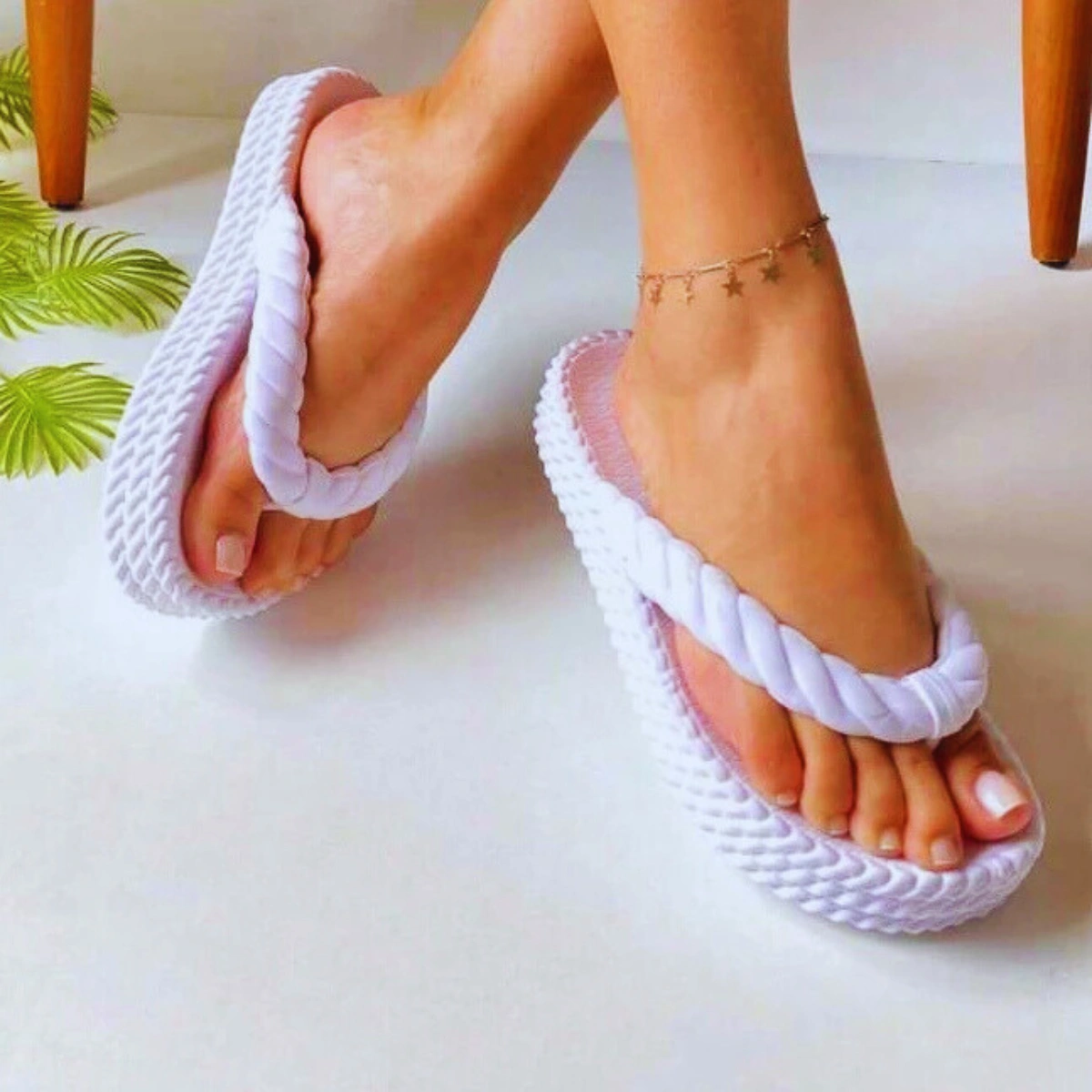 Chinelo Feminino Trançado Nuvem Casual - Imagem 16