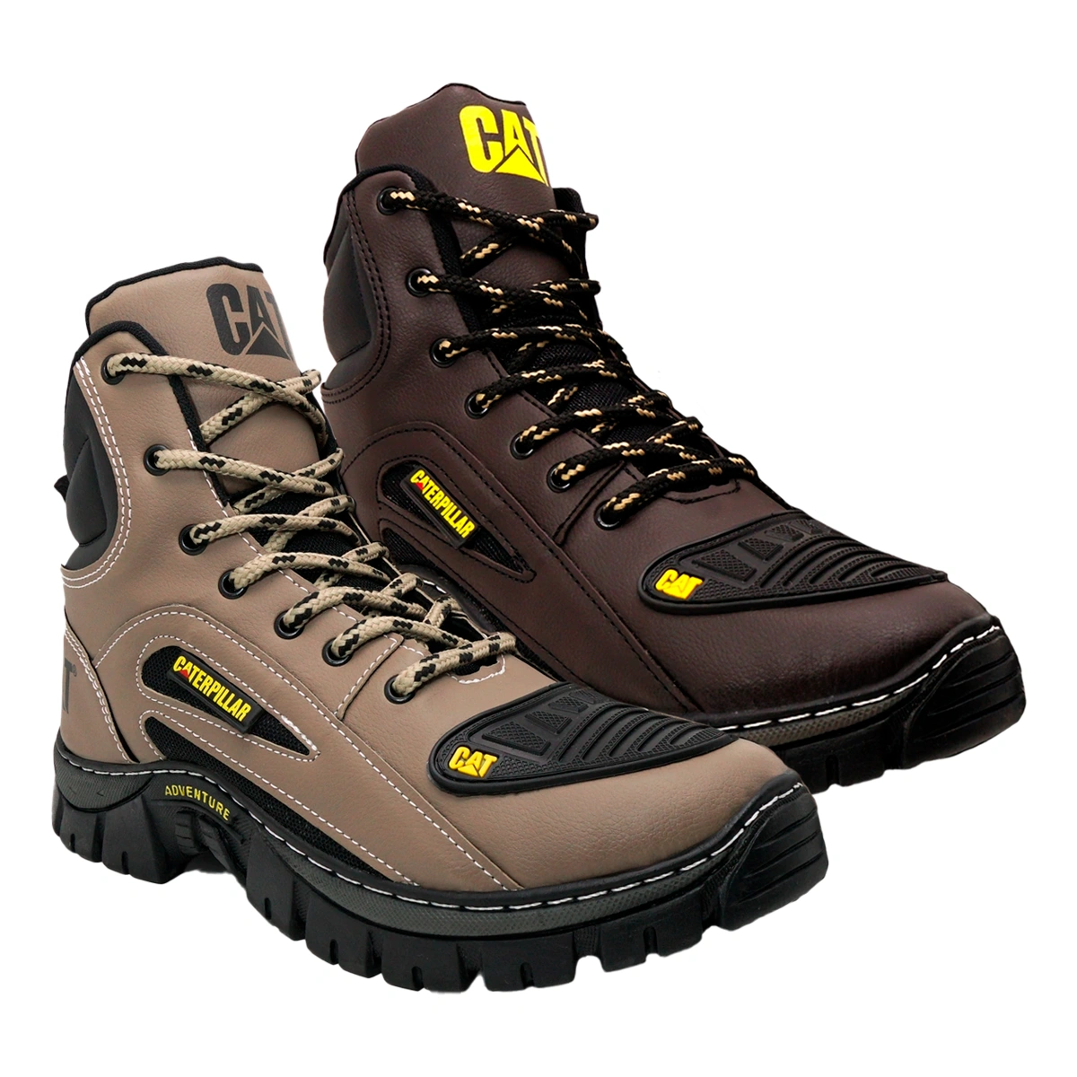 Kit 2 Bota Coturno Caterpillar CAT Cano Médio - Imagem 11