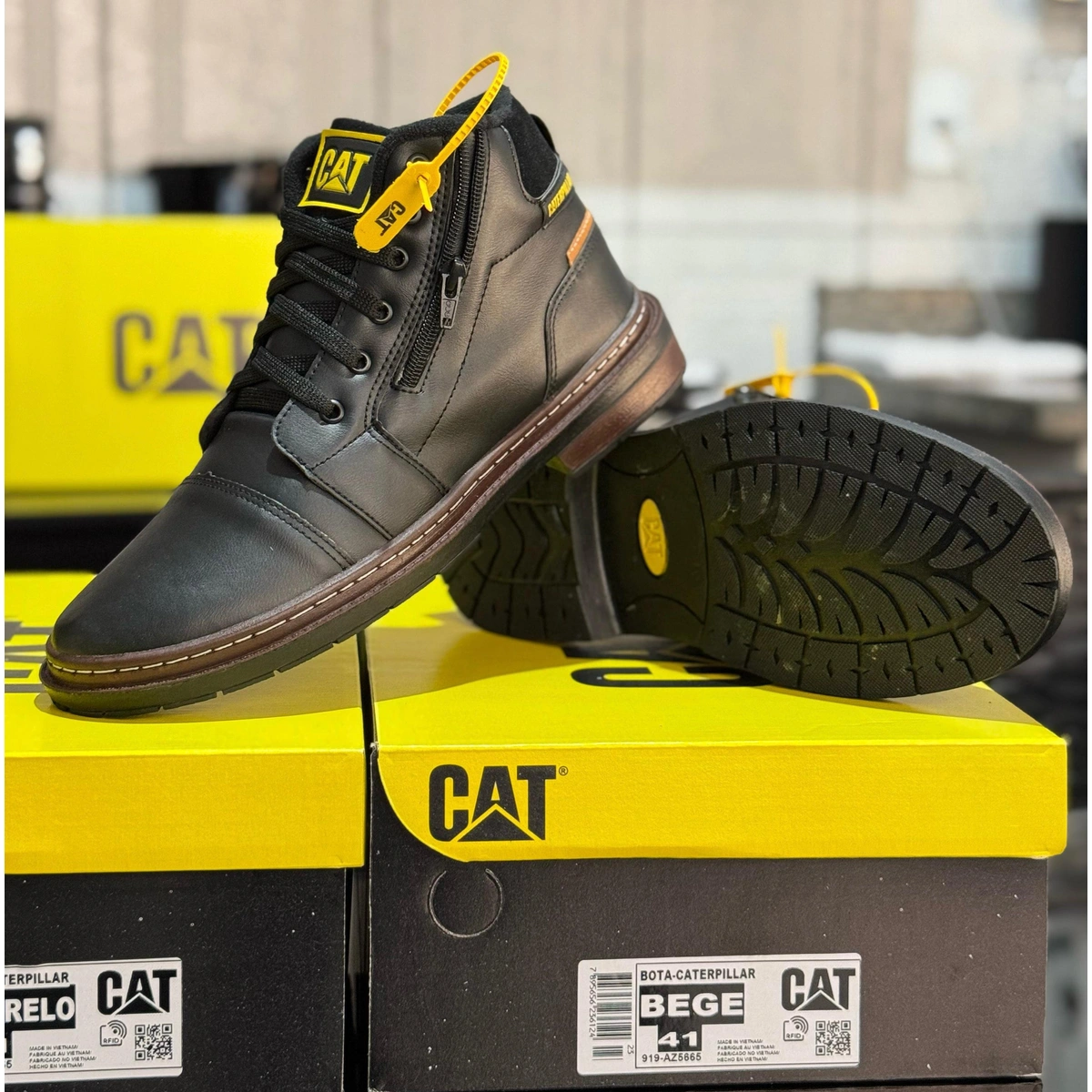 Bota Masculina Caterpillar Zíper - Imagem 18