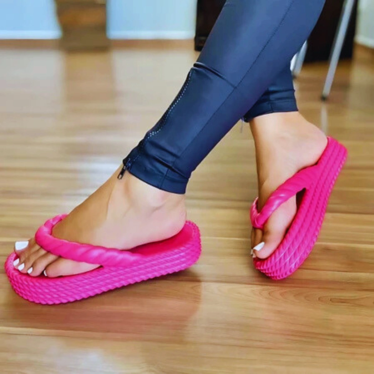 Chinelo Feminino Trançado Nuvem Casual - Imagem 42