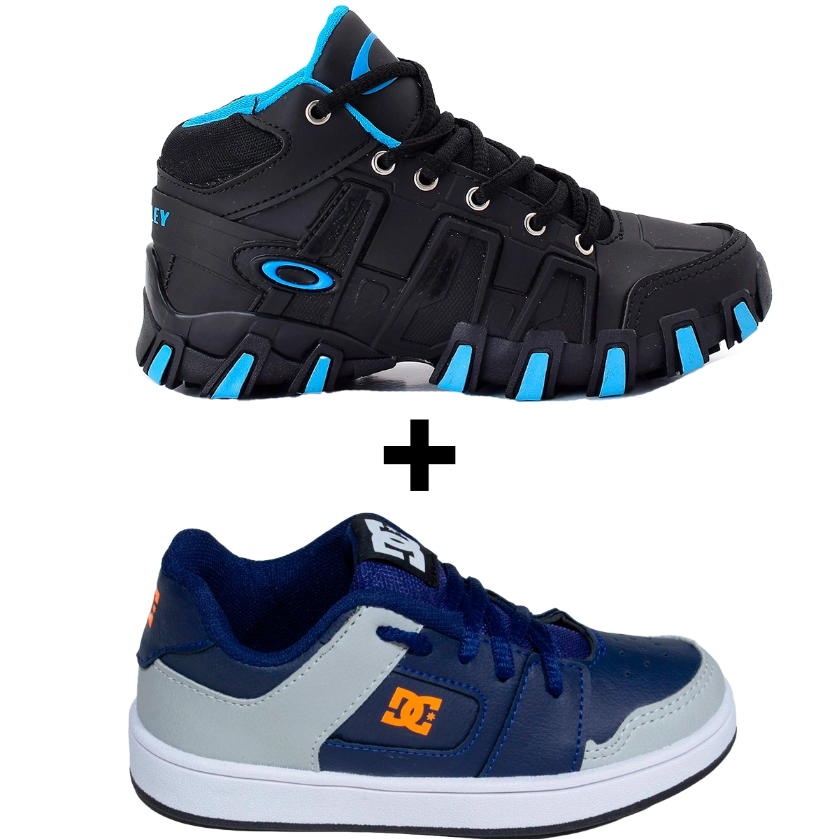 Kit 2 Tênis Infantil DC Shoes Skatista + Tênis Infantil Botinha Oakley - Imagem 4