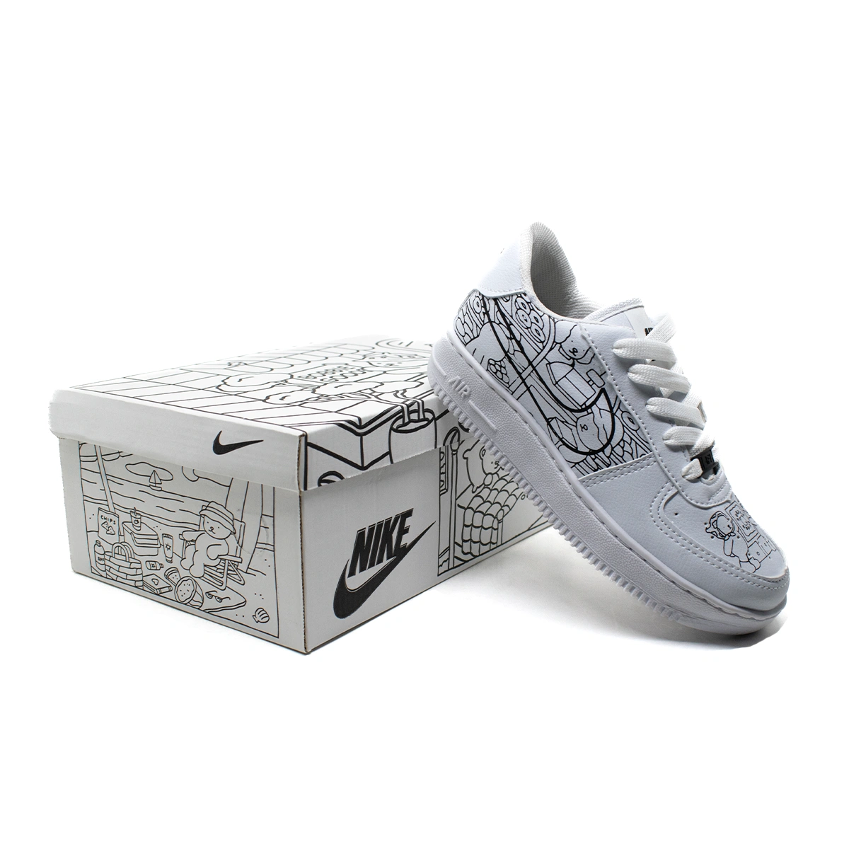 Tênis infantil Nike Air Force Bobbie Goods - Imagem 13