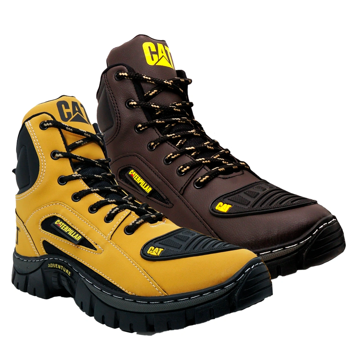 Kit 2 Bota Coturno Caterpillar CAT Cano Médio - Imagem 13