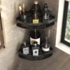 Suporte De Shampoo Prateleiras De Banheiro Sem Furo de Canto Redonda - Imagem 4