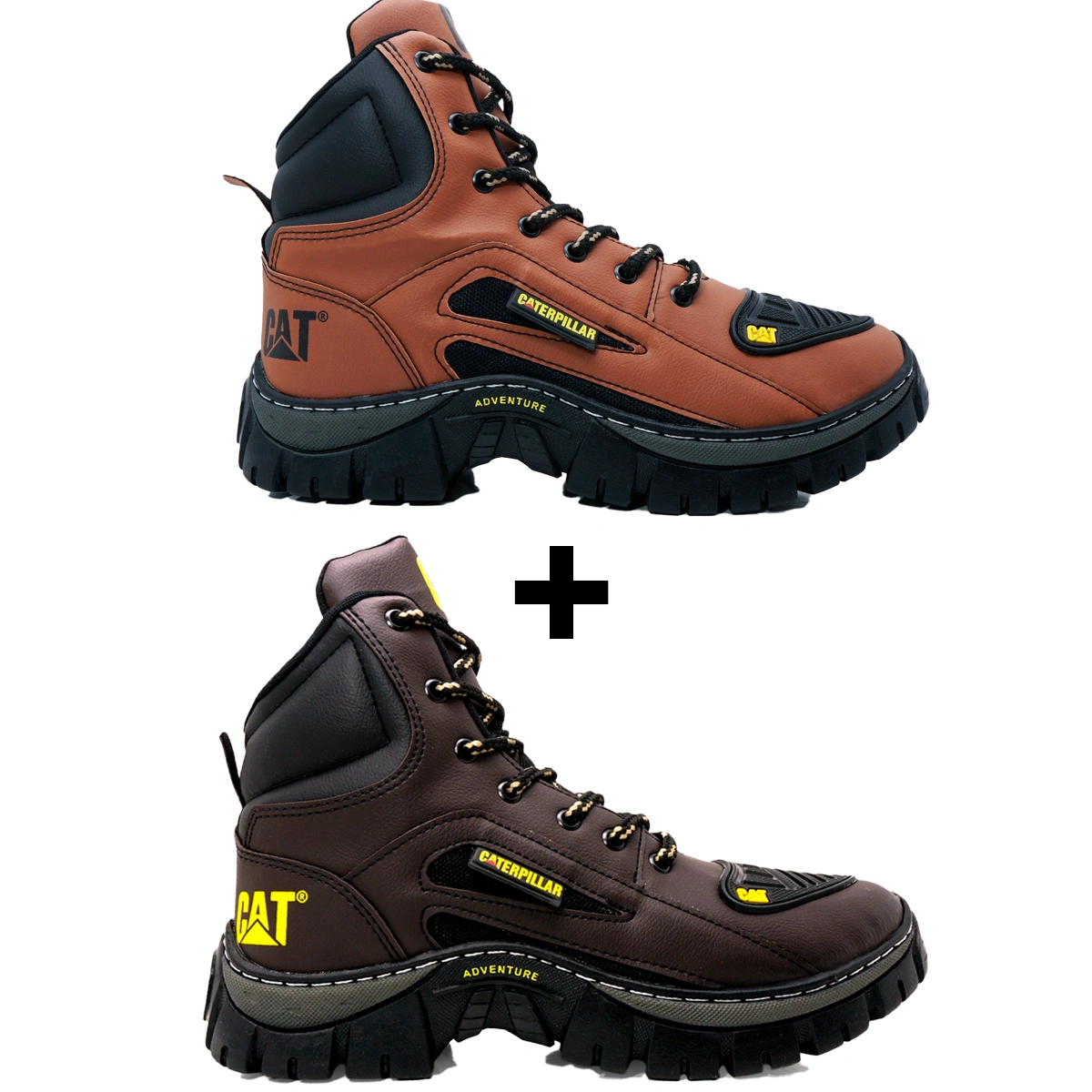 Kit 2 Bota Coturno Caterpillar CAT Cano Médio - Imagem 10