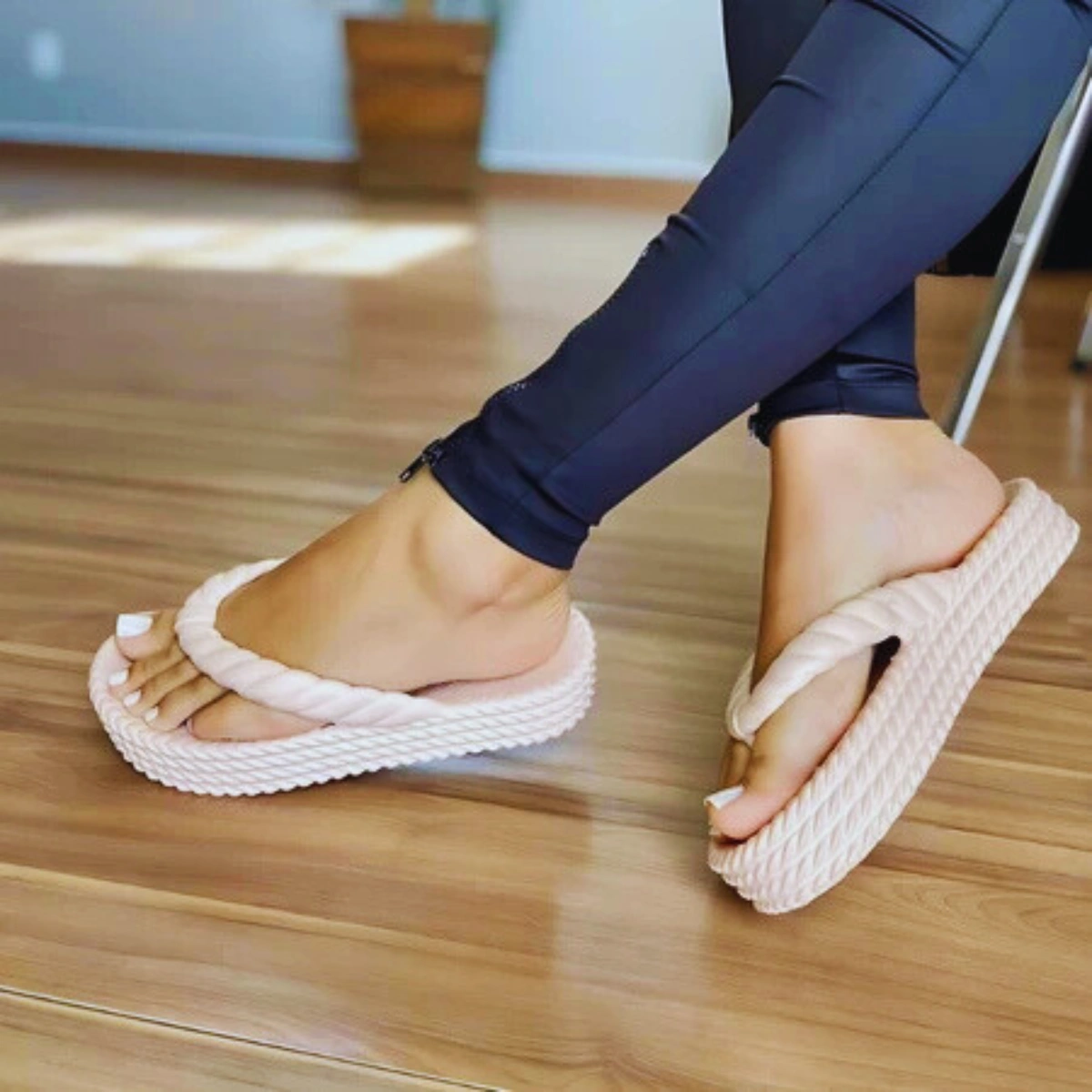 Chinelo Feminino Trançado Nuvem Casual - Imagem 31