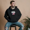 Blusa Moletom Estados Unidos da América USA Com Capuz - Imagem 7