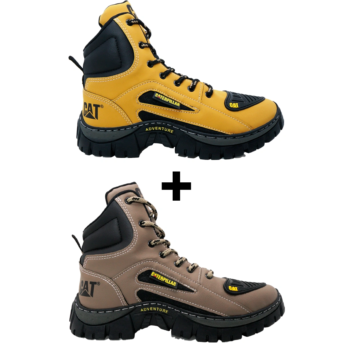 Kit 2 Bota Coturno Caterpillar CAT Cano Médio - Imagem 16