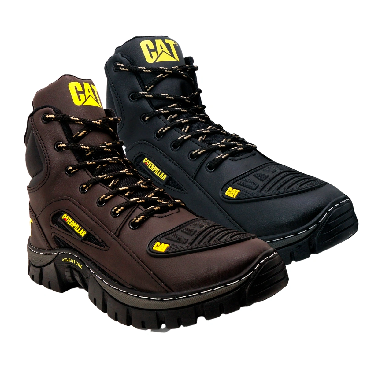 Kit 2 Bota Coturno Caterpillar CAT Cano Médio - Imagem 3