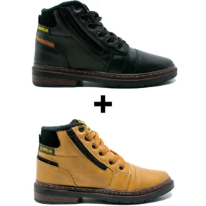 Kit 2 Bota Masculina Caterpillar Zíper