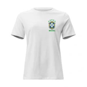 Camisa Feminina Baby Look Seleção Brasileira 2002