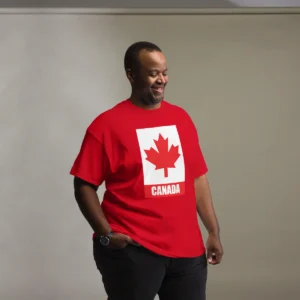 Camisa Masculina Plus Size Canadá Folha Maple