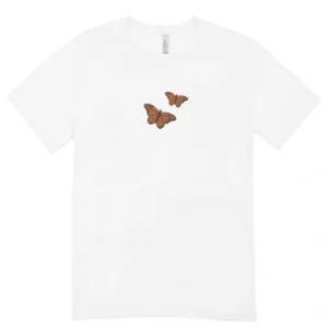 Camisa Feminina Baby Look Borboletas