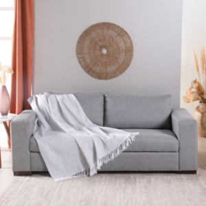 manta de sofá cor cinza