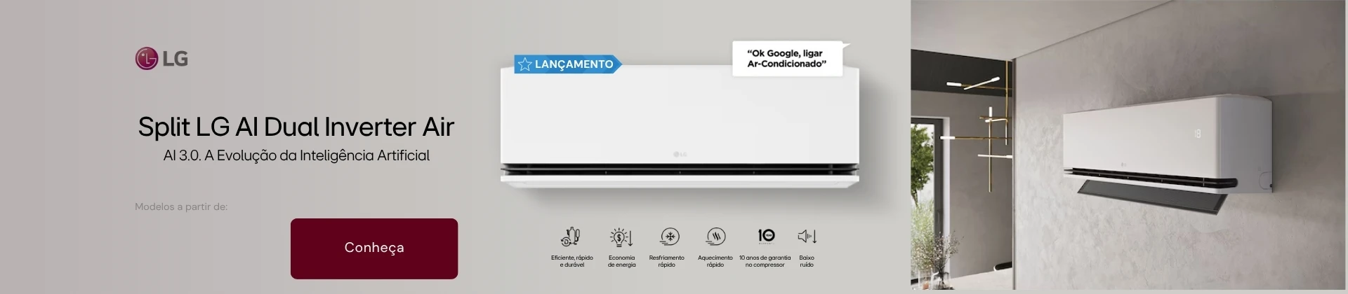 eletroeletrônicos ar condicionado split