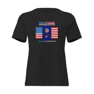 Camisa Feminina Baby Look Estados Unidos Mascote