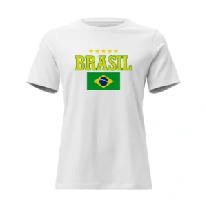 Camisa Feminina Baby Look Brasil Varias Estampas II