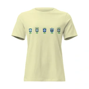 Camisa Feminina Baby Look Linha Do Tempo Brasil