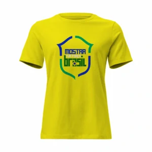 Camisa Feminina Baby Look Mostra Tua Força Brasil