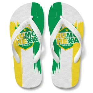 Chinelo Masculino Seleção Brasil Varias Estampas