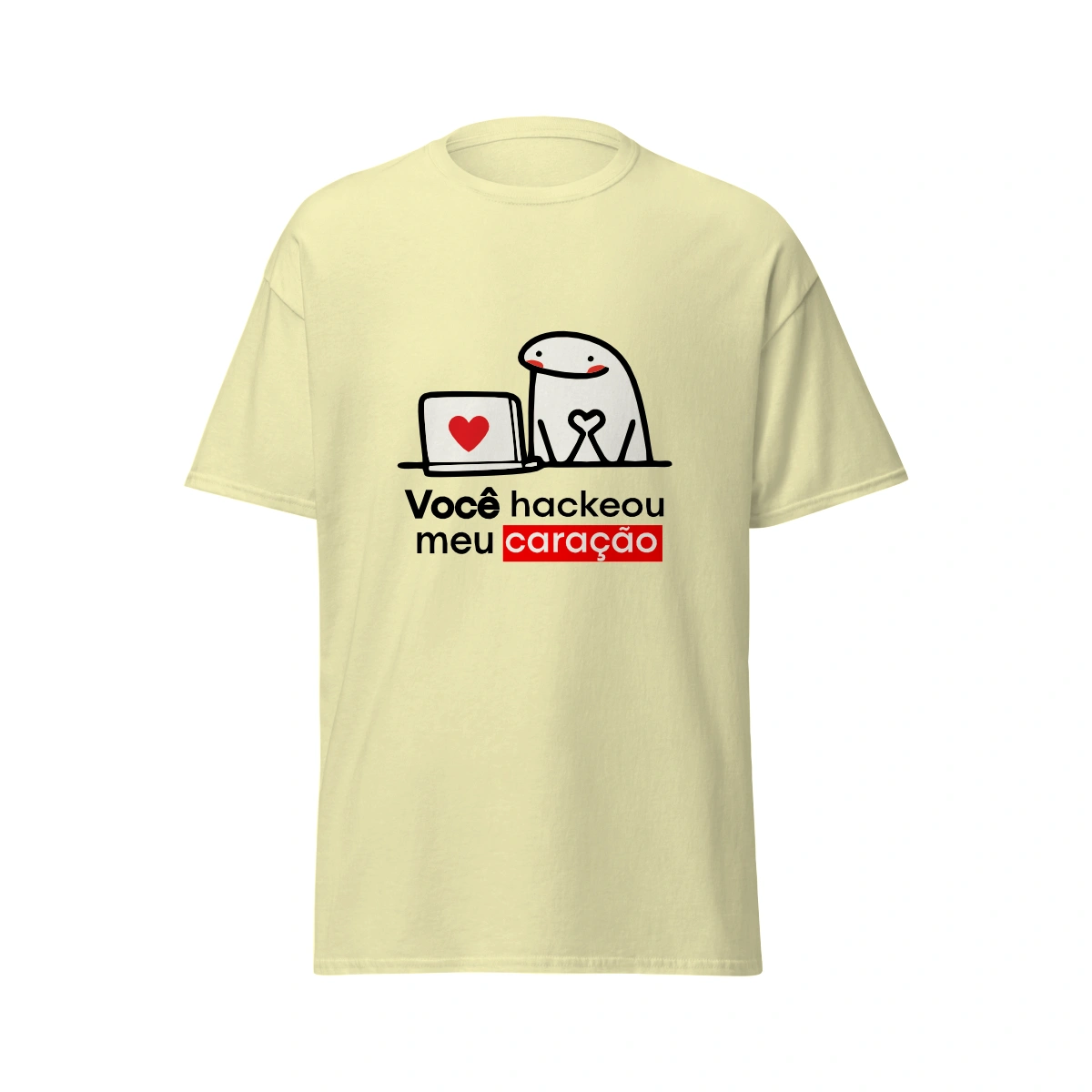 Camiseta Masculina Dia dos Namorados Metade Você Hackeou Meu Coração - Imagem 13
