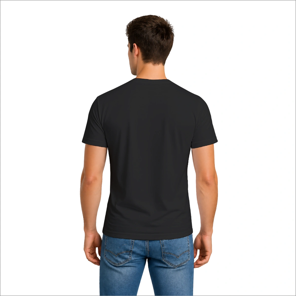 Camiseta Masculina Dia dos Namorados Metade Você Hackeou Meu Coração - Imagem 2
