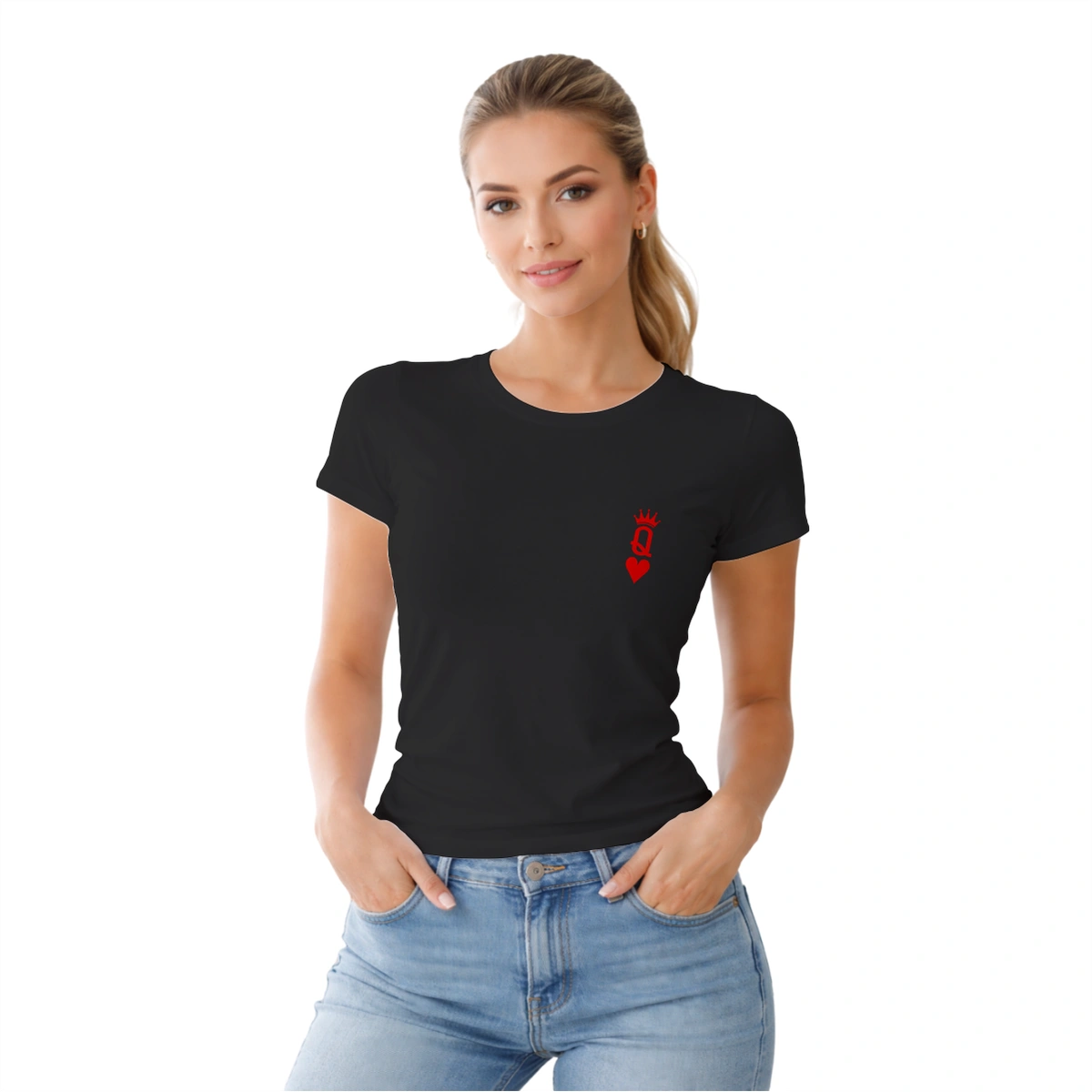 Camisa Feminina Baby Look Dia dos Namorados Queen - Imagem 3
