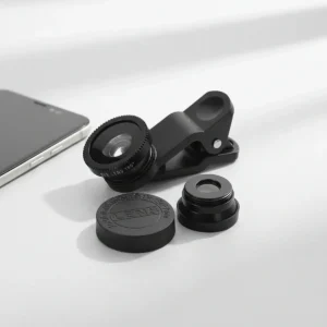 Kit 2 Lentes Portáteis Celular Com Olho Peixe e Angular