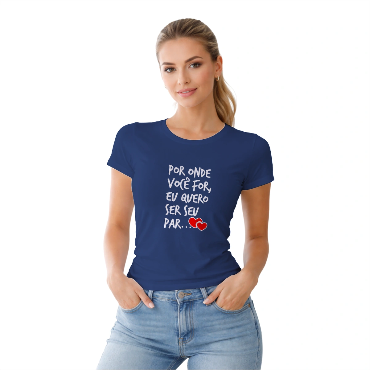 Camisa Feminina Baby Look Dia dos Namorados Por Onde Você For - Imagem 11