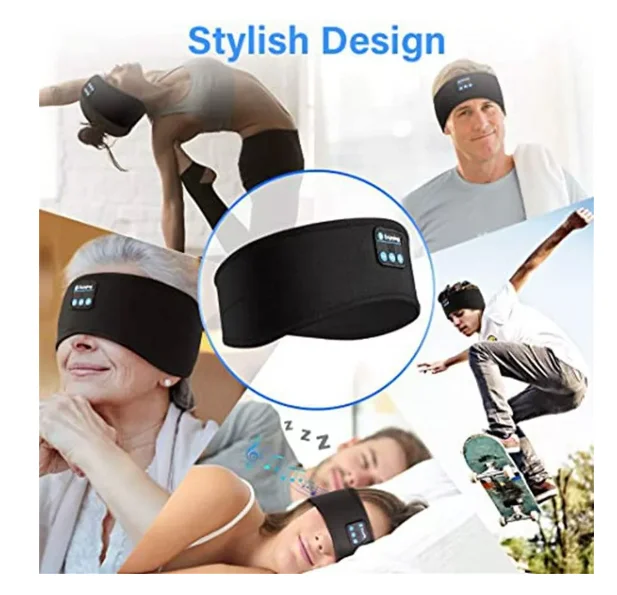 Faixa Fone Ouvido Blootouth Esportes Dormir Bandana Treino - Neverdie Store - Imagem 6