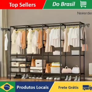 Guarda-Roupa Portátil Multiuso com Sapateira | Neverdie Store