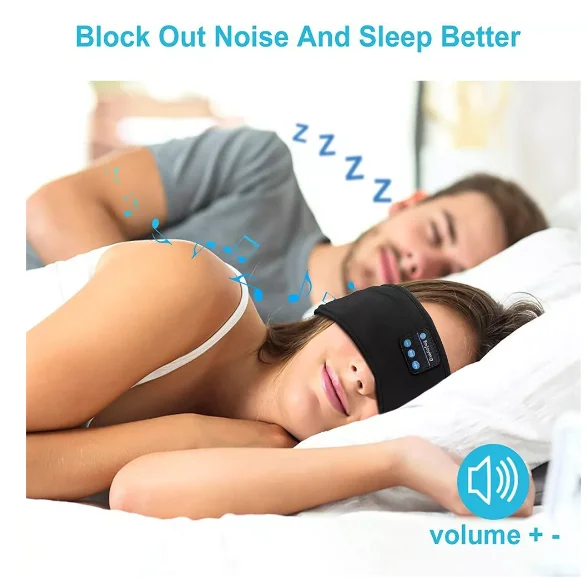 Faixa Fone Ouvido Blootouth Esportes Dormir Bandana Treino - Neverdie Store - Imagem 4
