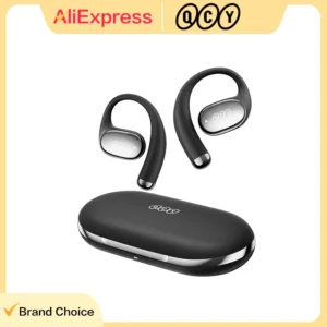 Fones de Ouvido Sem Fio QCY Crossky R70 BH24CT02A Open-Ear Hi-Res com LDAC Bluetooth 6.0, Fones de Ouvido com Aumento de Graves e Som Espacial
