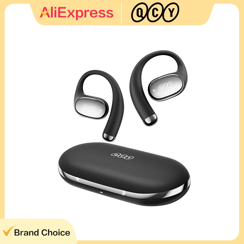 Fones de Ouvido Sem Fio QCY Crossky R70 BH24CT02A Open-Ear Hi-Res com LDAC Bluetooth 6.0, Fones de Ouvido com Aumento de Graves e Som Espacial
