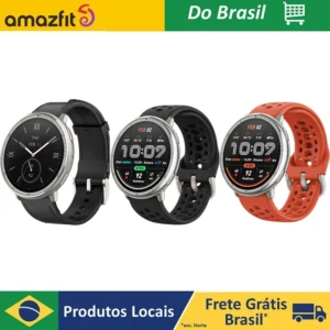 Relógio inteligente Amazfit Active 2 44 mm, mapas GPS com orientação, monitor de fitness, bateria com 10 dias de duração, mais de 160 modos desportivos, resistente à água, para Android e iPhone da Apple