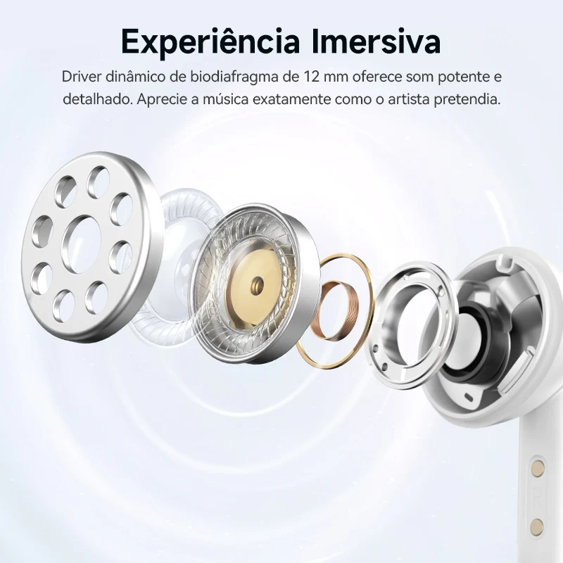 Qcy melobuds n50 anc bluetooth 5.4 fones de ouvido sem fio cancelamento de ruído ativo 6 microfones chamada clara fones conexão multiponto - Imagem 5