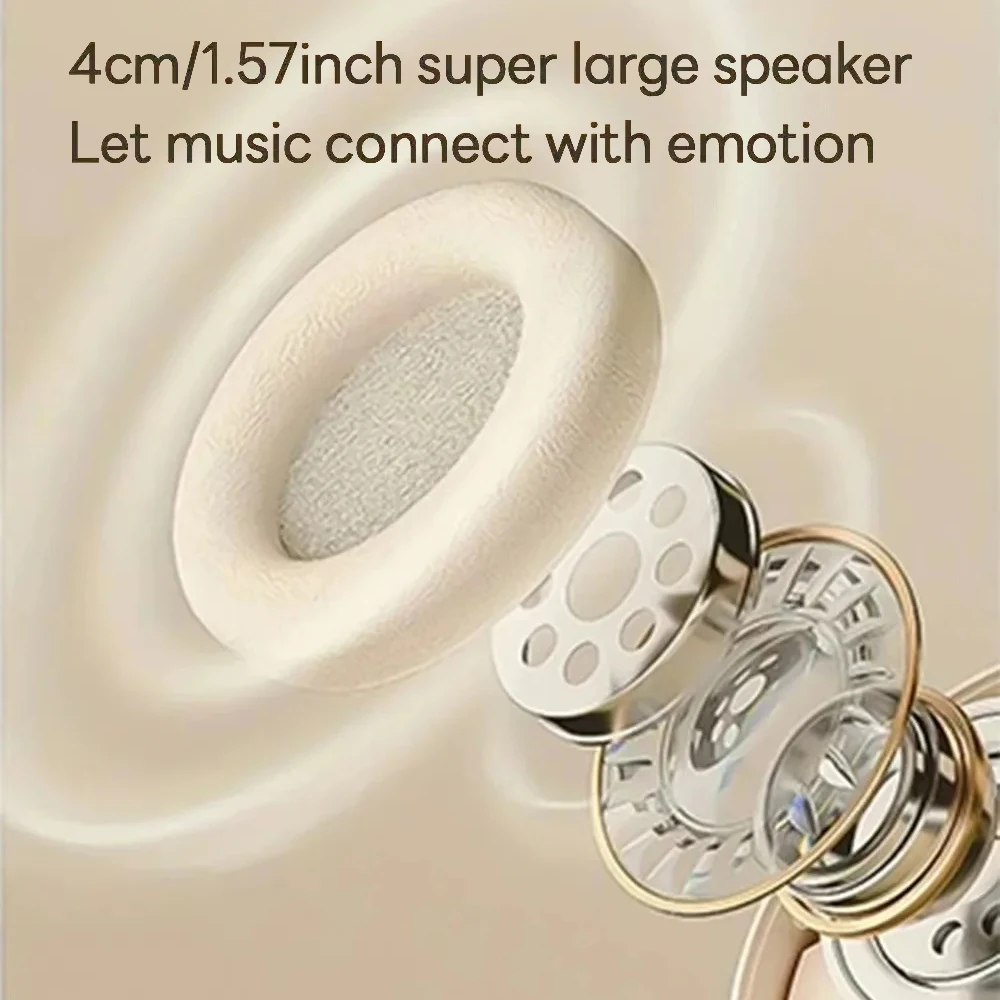 Bluetooth 5.3 fones de ouvido para jogos modo duplo sem fio dobrável redução ruído música para iphone xiaomi - Imagem 6