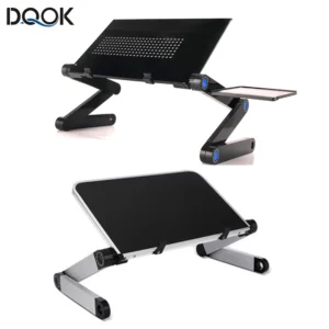 Suporte de mesa ajustável para laptop, portátil, alumínio, ergonômico, para tv, cama, sofá, pc, notebook, mesa, com mouse pad