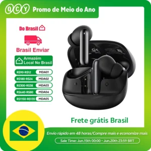 Qcy melobuds n50 anc bluetooth 5.4 fones de ouvido sem fio cancelamento de ruído ativo 6 microfones chamada clara fones conexão multiponto