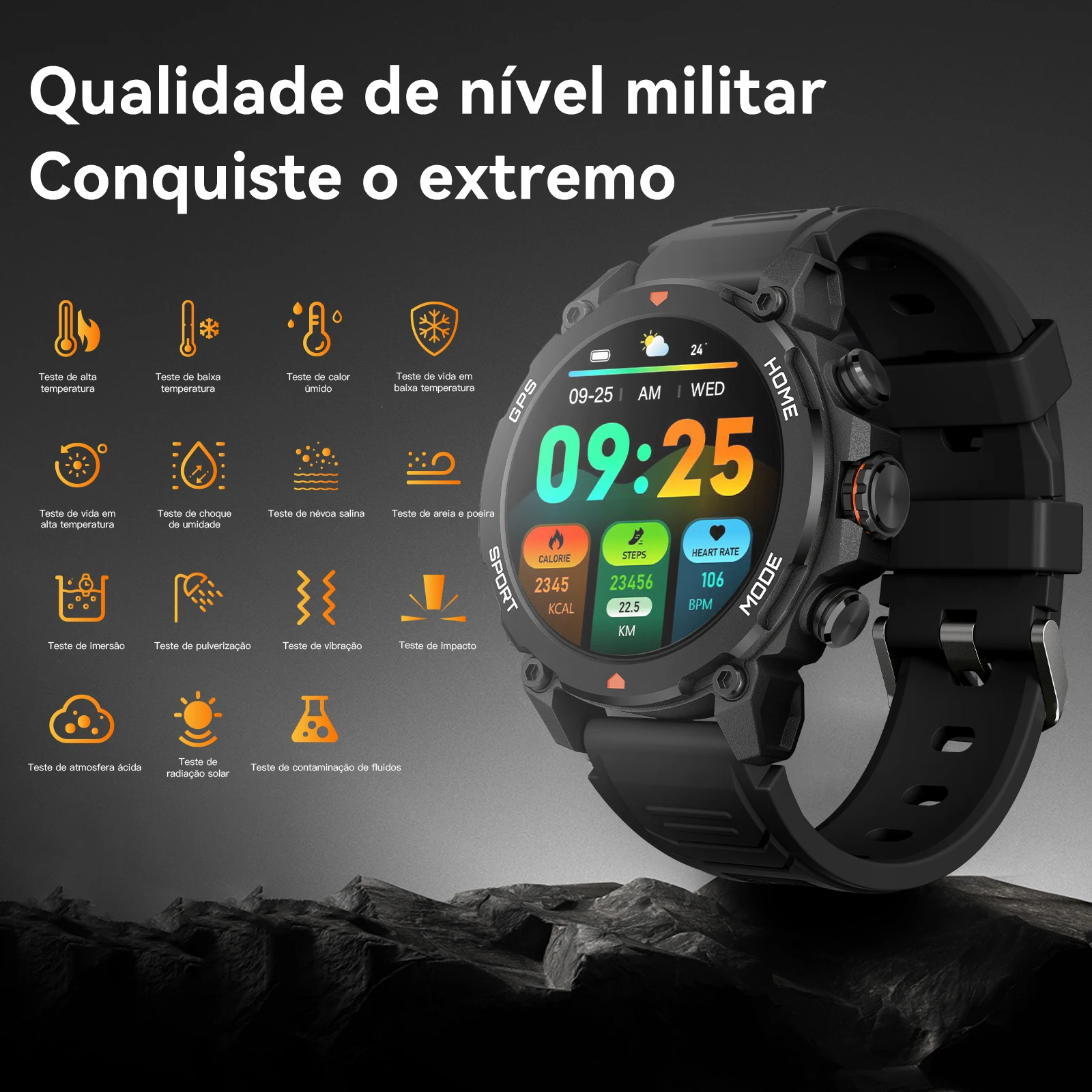 AURAFIT reloj hombre GPS SmartWatch 1.43" HD AMOLED GPS integrado Llamadas telefónicas Deportes Smartwatch para hombres - Imagem 3