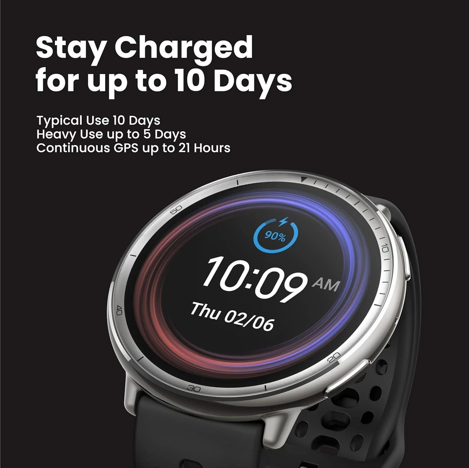 Relógio inteligente Amazfit Active 2 Relógio Inteligente 44mm GPS Com Mapas Tela Amoled Faz Chamadas Original Lacrado - Imagem 4