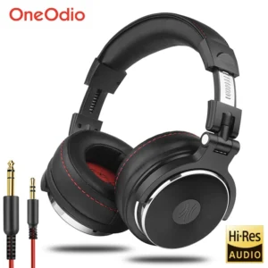 Fone De Ouvido Headphone Monitor Estúdio DJ Oneodio Pro Com Fio E Microfone