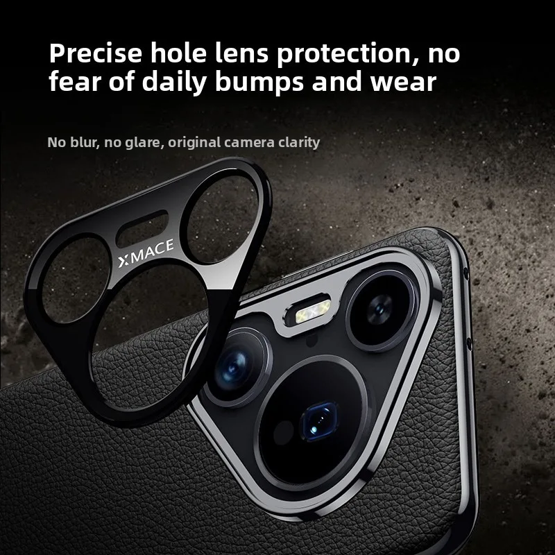 Capa original para huawei poros 80 pro/paura80, capa luxuosa de couro rígido à prova de choque para poros80ultru chapeamento, proteção de lente coque - Imagem 5