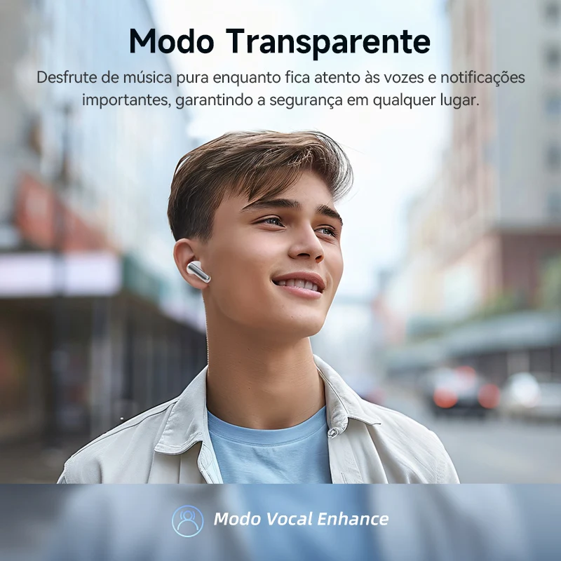 Qcy melobuds n50 anc bluetooth 5.4 fones de ouvido sem fio cancelamento de ruído ativo 6 microfones chamada clara fones conexão multiponto - Imagem 3