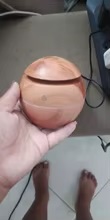 Mini Umidificador de Ar e Aromatizador de Ambientes Tipo Madeira Bola photo review